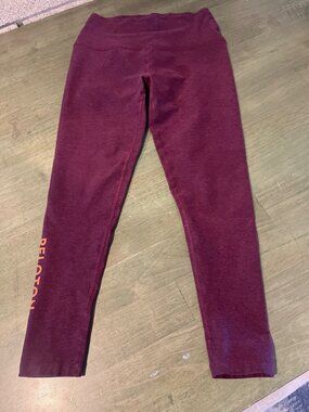 Beyond Yoga X Peloton Womens High-Waist Leggings Plum Purple Soft & Stretchy Fab